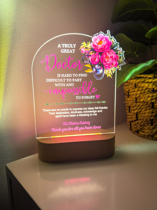 SFArtcreations Decor 2024 - Personalized LED Lamp