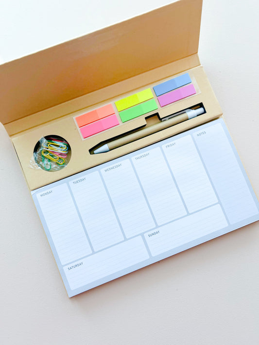 SFArtcreations diary Personalized Eco-Friendly Weekly Planner Kit
