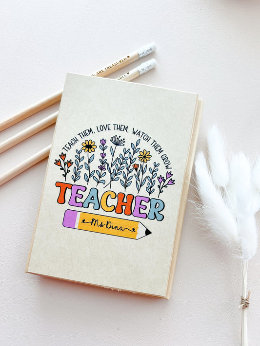 SFArtcreations diary Floral Tri-Fold Notebook / Diary / Journal Book - Eco-friendly writing set