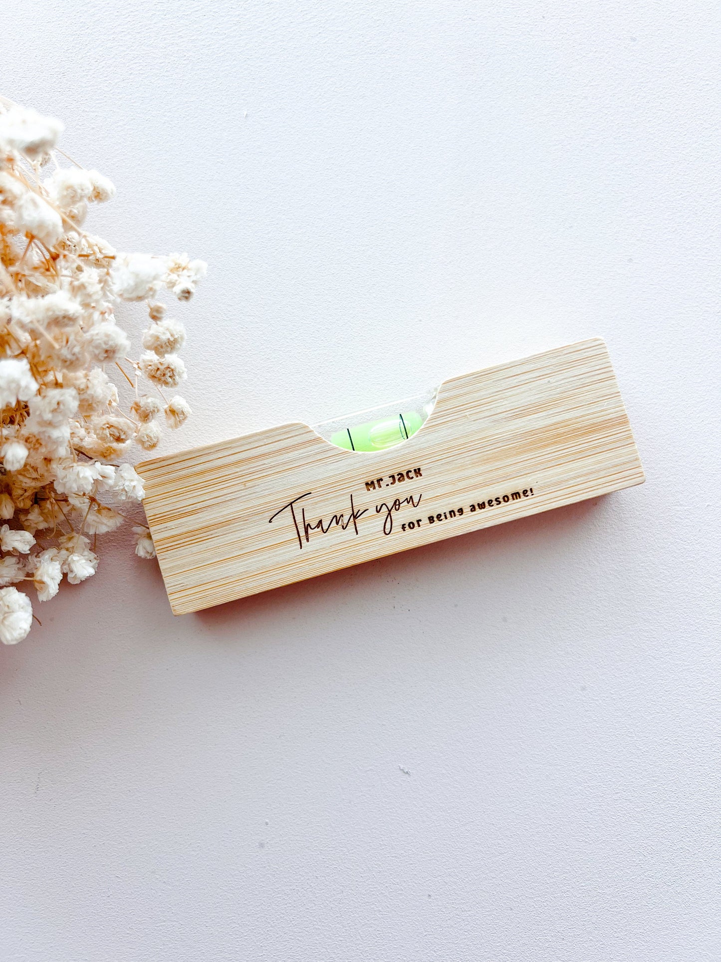 SFArtcreations Father's Day Gift 2 in 1 Personalised Wooden Spirit Level Bottle Opener