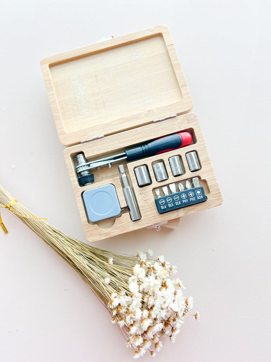 SFArtcreations Father's Day Gift Small Personalized Wooden Tool Kit