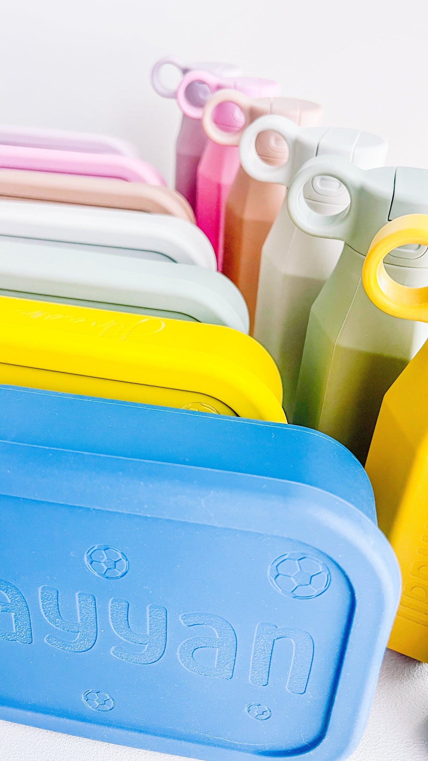 SFArtcreations lunch box SILICONE BENTO SET - LUNCH BOX & BOTTLE