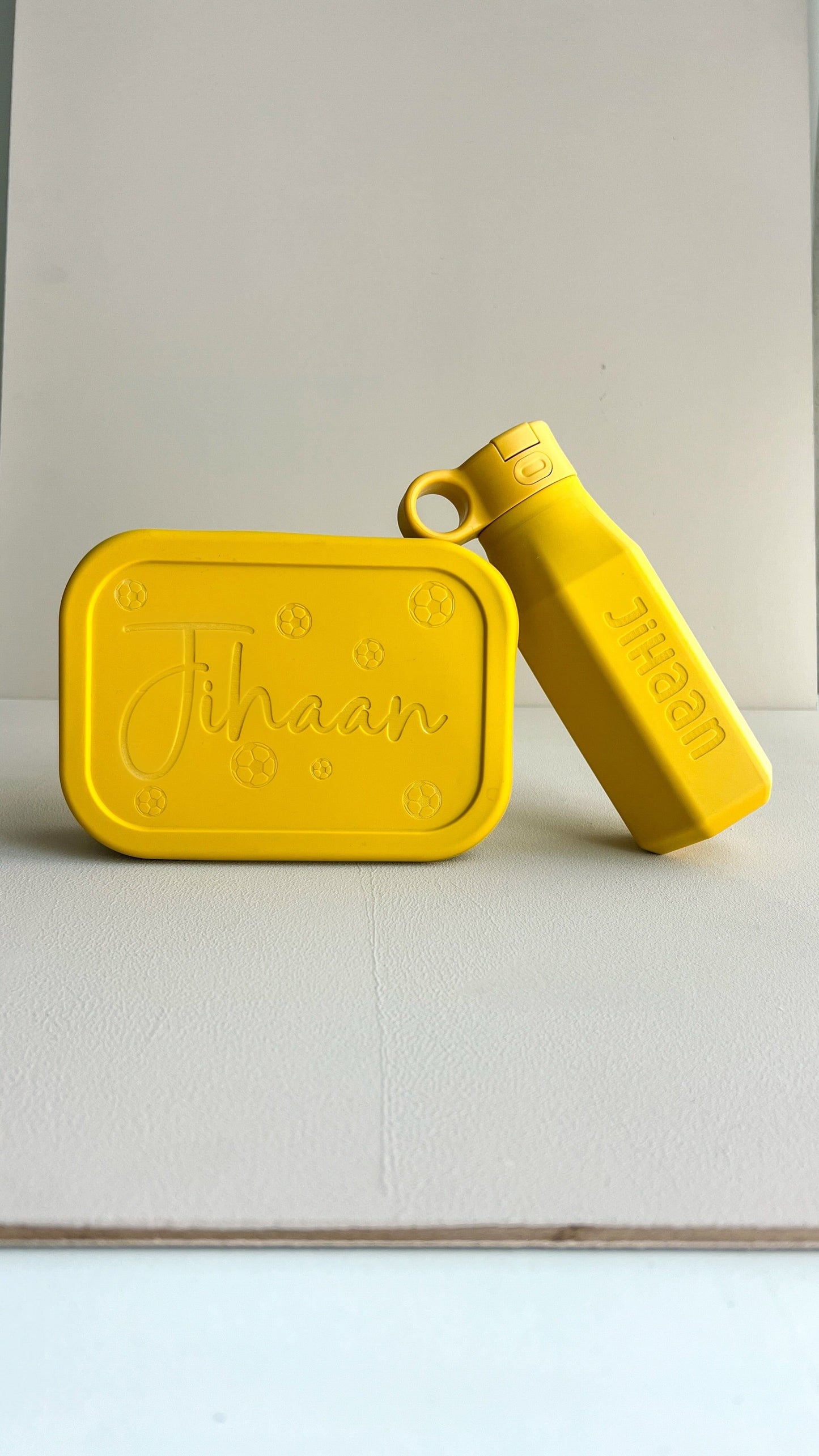 SFArtcreations lunch box SILICONE BENTO SET - LUNCH BOX & BOTTLE
