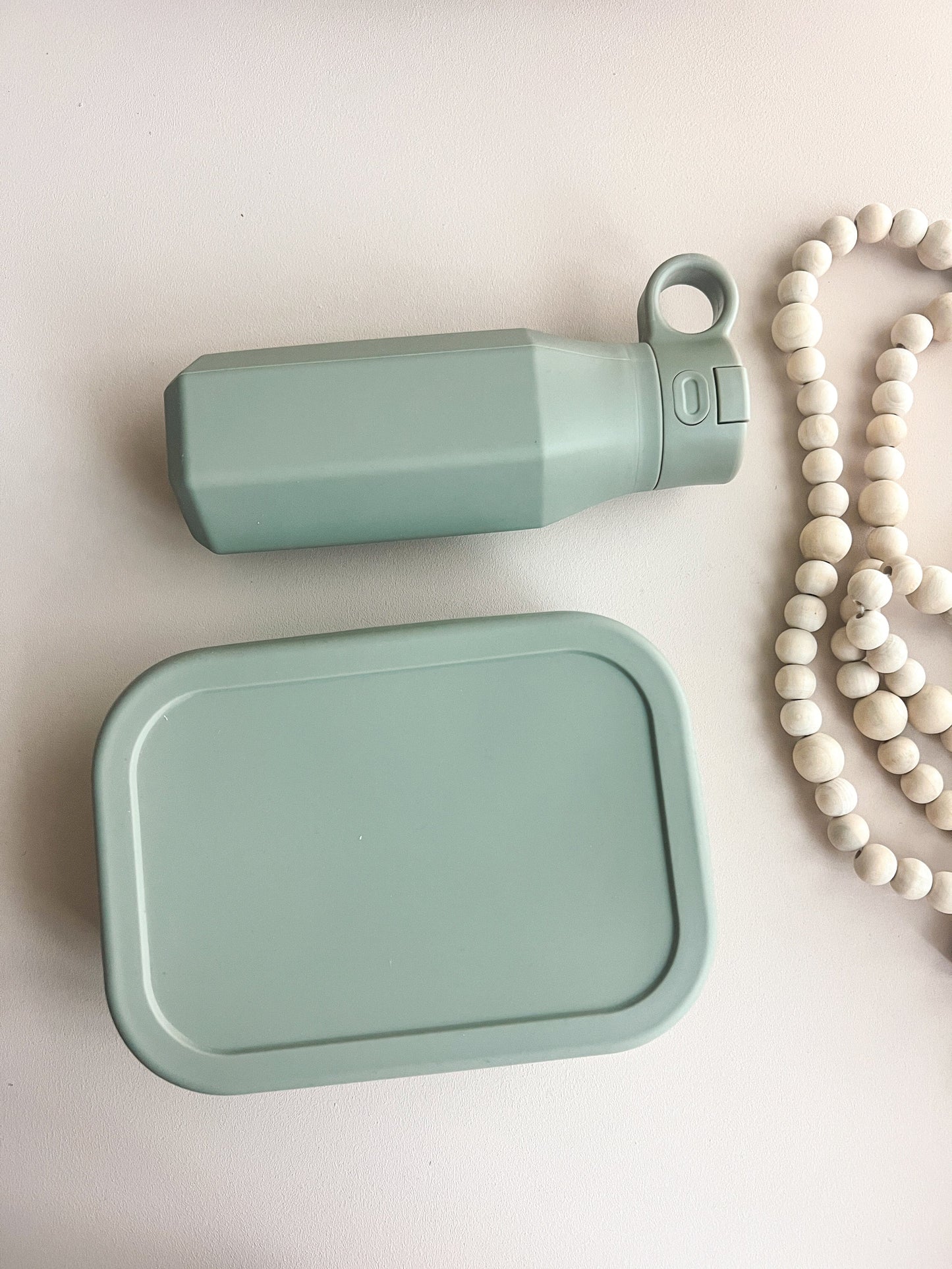 SFArtcreations lunch box Moss SILICONE BENTO SET - LUNCH BOX & BOTTLE