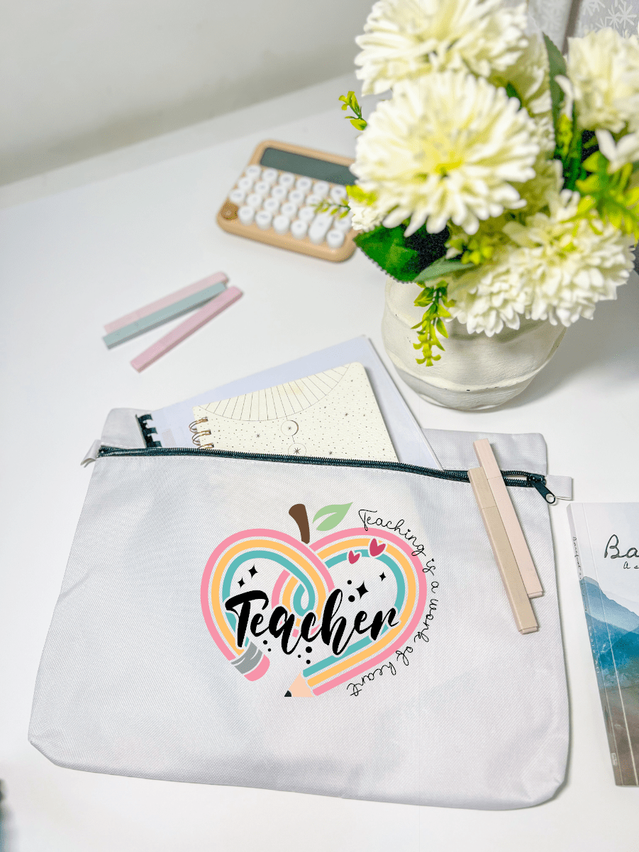 SFArtcreations Stationery Apple Pencil 2024 - Personalized Document Folder Bag