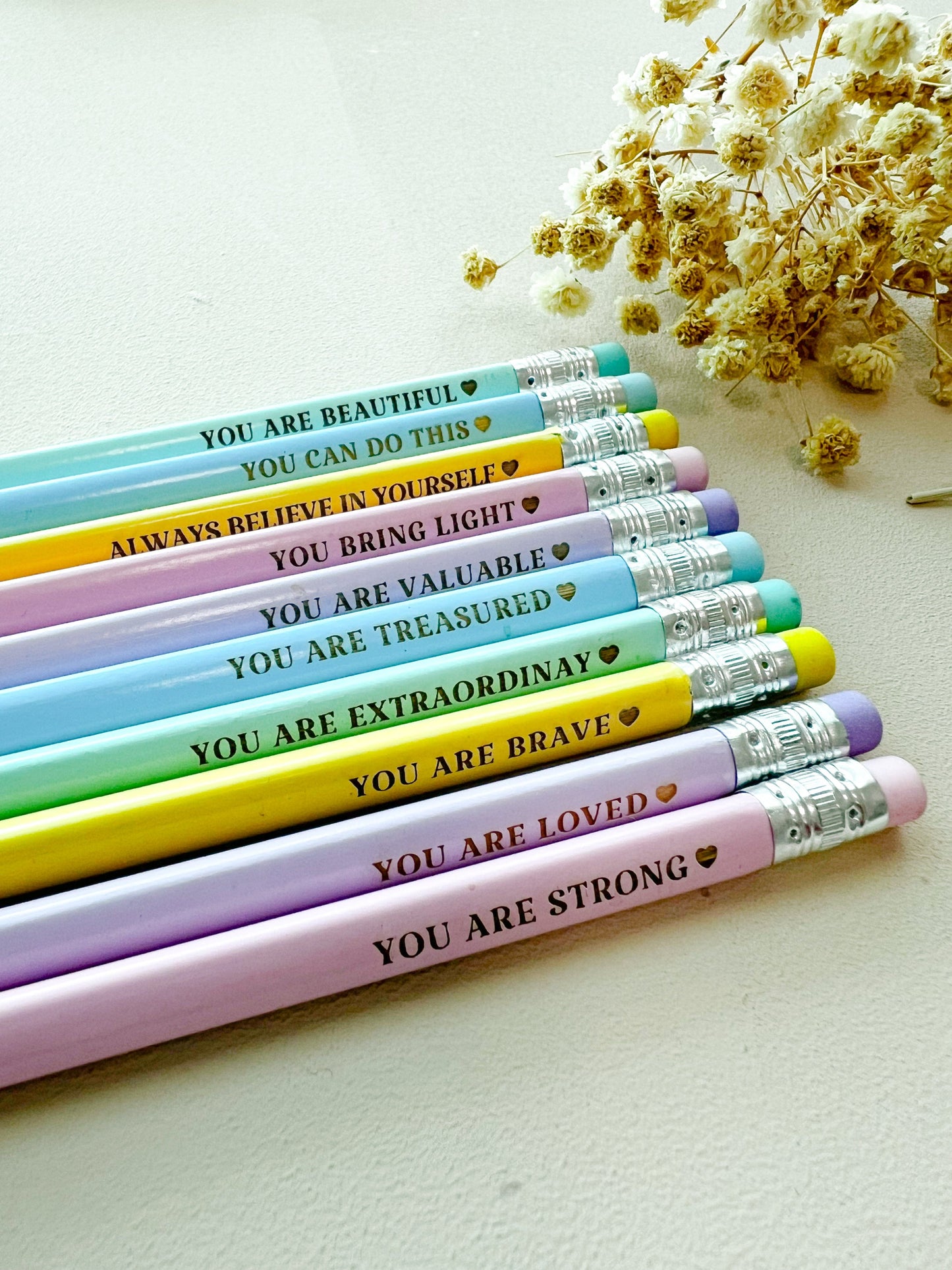 SFArtcreations Stationery 2024 Personalized Pencil Set