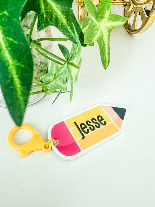 SFArtcreations Stationery Personalized Acrylic Bag tag/Key rings