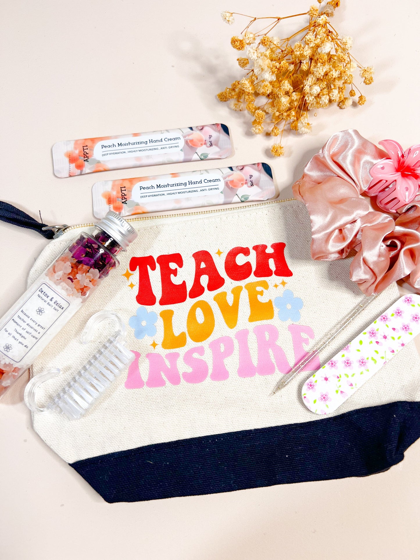 SFArtcreations teacher Gift Medium Jute Bag - Self Care Gift Hamper for her