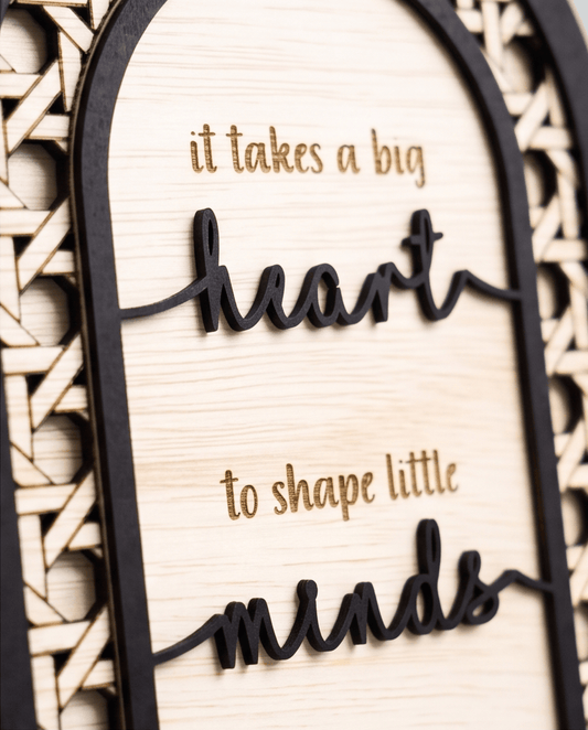SFArtcreations teacher Gift Teacher's Gift - Rattan Arch (Heart & Mind)