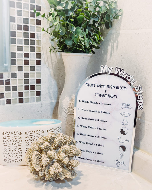 SFArtcreations wall decor Wudu Steps - Display Stand