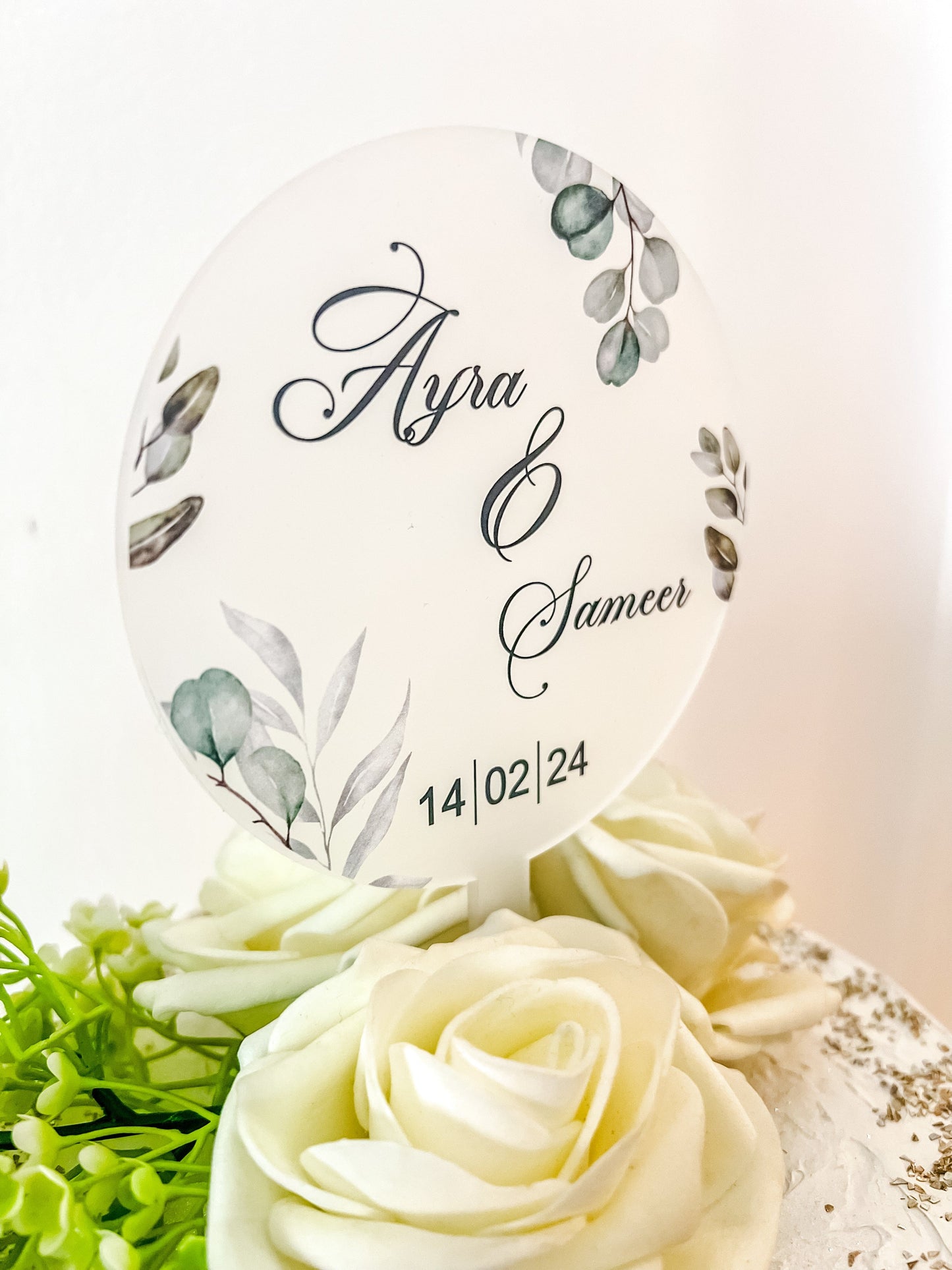 SFArtcreations Acrylic Cake Topper Cake Topper - Personalized