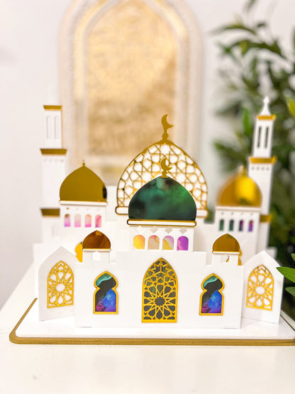 SFArtcreations Decor 3D Mosque - Stained Glass Window Style