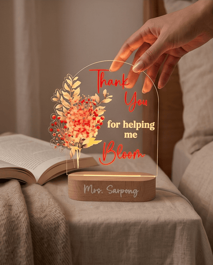 SFArtcreations Decor LED Lamp -Gift for Principal/Teacher