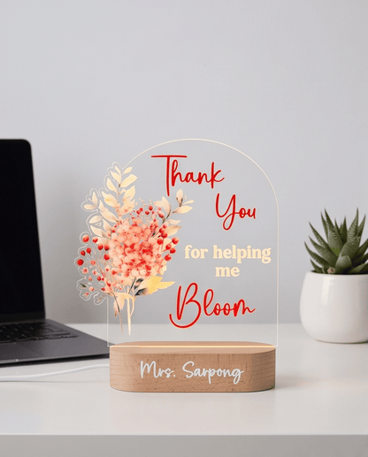 SFArtcreations Decor LED Lamp -Gift for Principal/Teacher