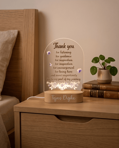 SFArtcreations Decor LED Night Lamp (Print & Engrave)