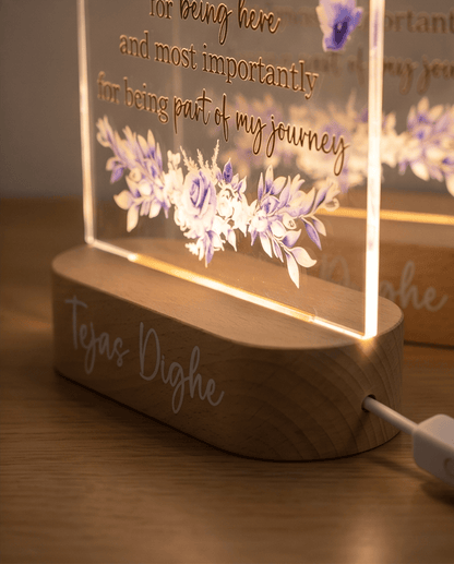 SFArtcreations Decor LED Night Lamp (Print & Engrave)