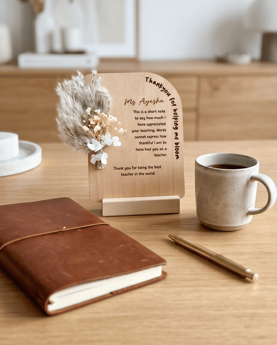 SFArtcreations Decor Thankyou Plaque for Teacher
