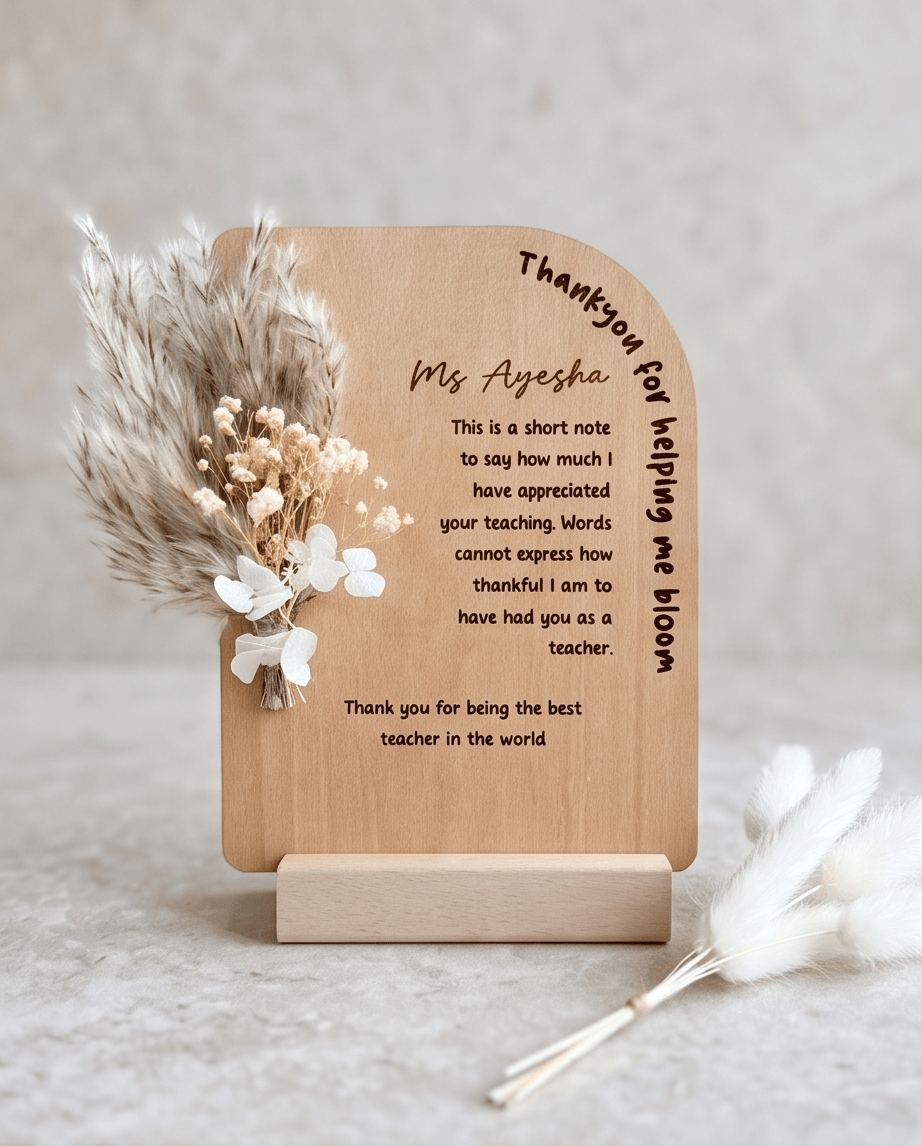 SFArtcreations Decor Thankyou Plaque for Teacher