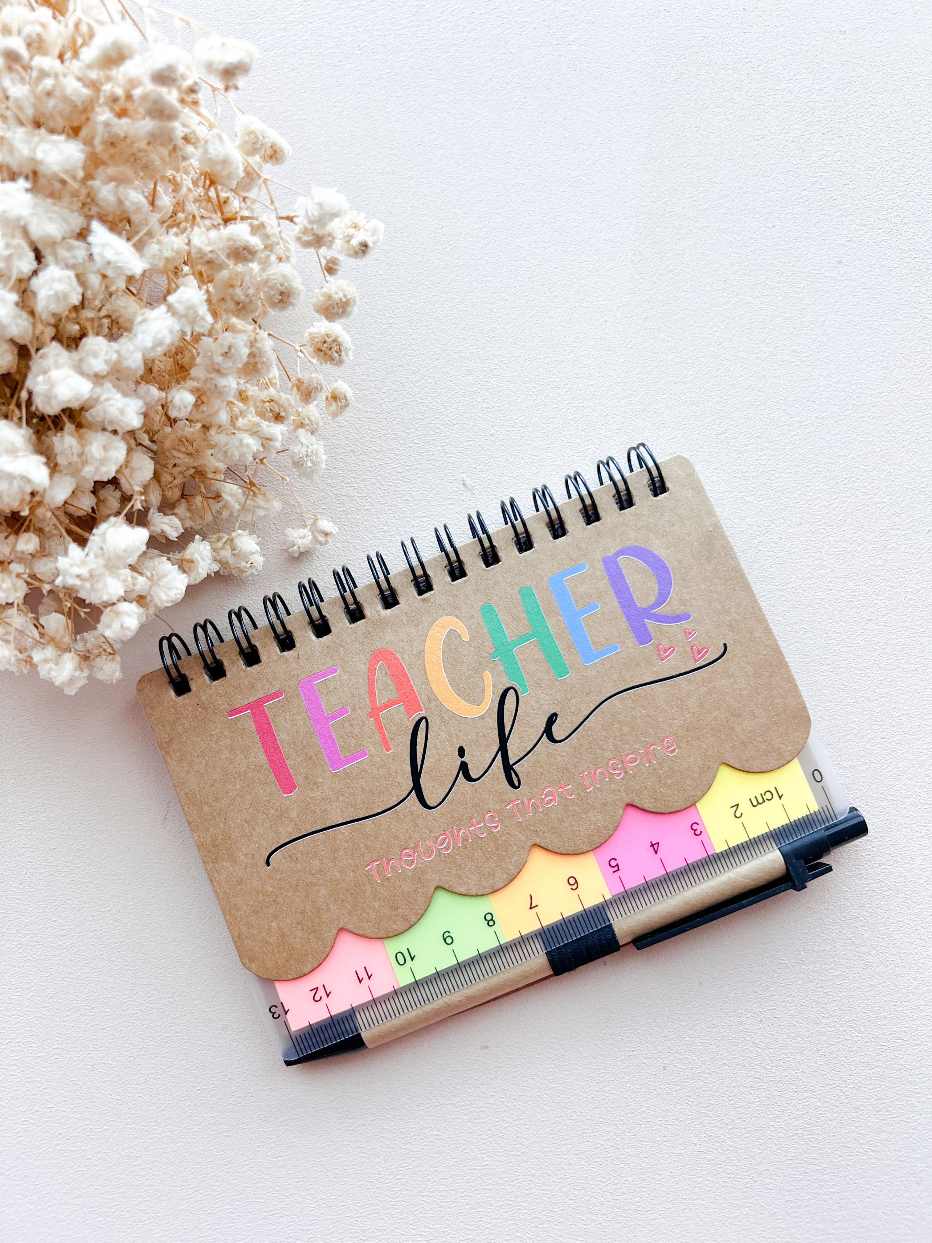 A5 Spiral Notebook with Sticky Note (Pocket size) – SFArtcreations