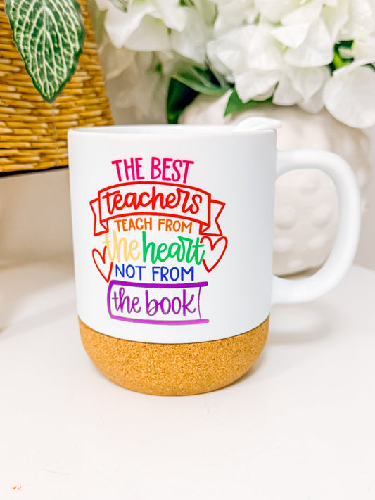 SFArtcreations Drinkware Personalized Cork Base Ceramic Mug with Lid, 120z (Copy)