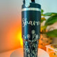 SFArtcreations Drinkware Name + Pattern Personalized Engraved - Tumbler with Handle & Double Wall - 30 oz