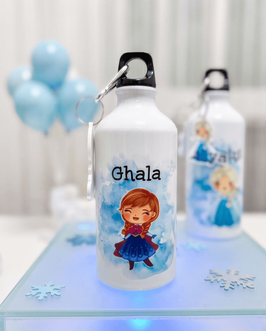 SFArtcreations Drinkware White / 500ml with ring cap (Light Metal - Ideal for kids) Personalized Kids Bottle - Party Gifts