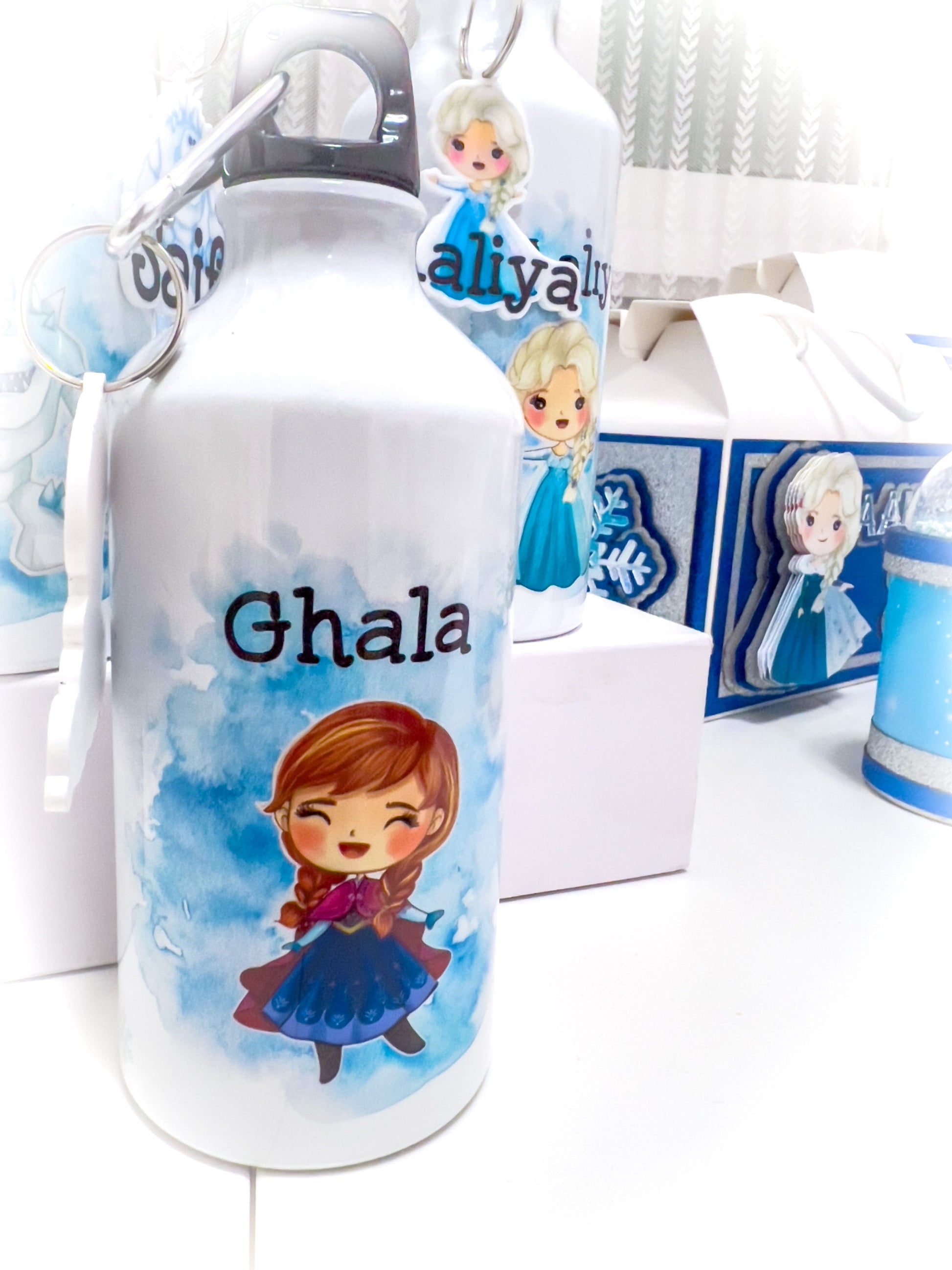 SFArtcreations Drinkware White / 500ml with ring cap Personalized Kids Bottle - Party Gifts