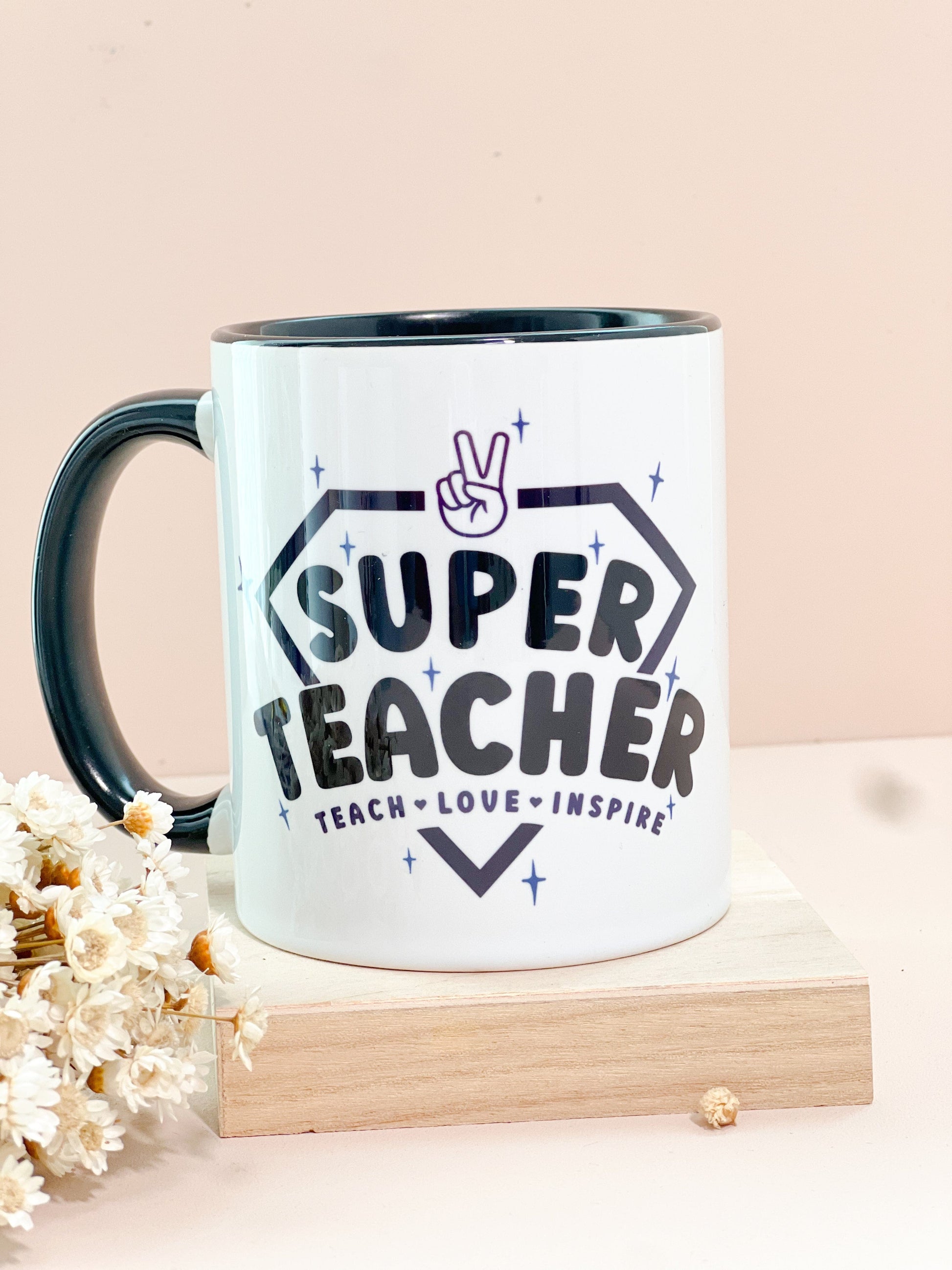 SFArtcreations Drinkware Super Teacher Personalized Teacher - Ceramic Mug, 110z
