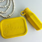 SFArtcreations  lunch box Mustard SILICONE BENTO SET - LUNCH BOX & BOTTLE