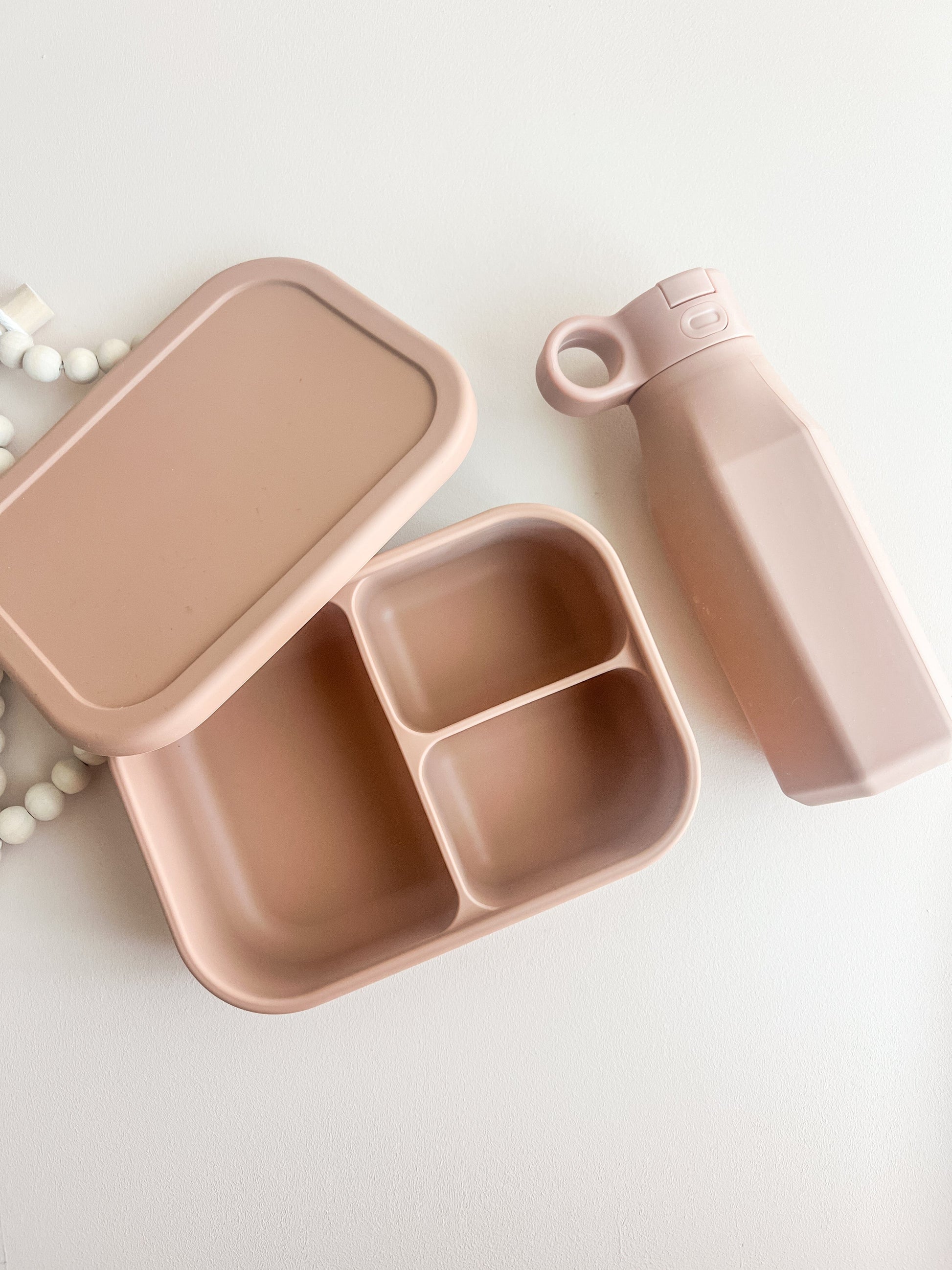 SFArtcreations  lunch box SILICONE BENTO SET - LUNCH BOX & BOTTLE