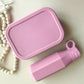 SFArtcreations  lunch box Barbie SILICONE BENTO SET - LUNCH BOX & BOTTLE