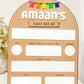 SFArtcreations Photography Arched Wooden FIRST & LAST DAY Milestone Board (Reusable) - Large