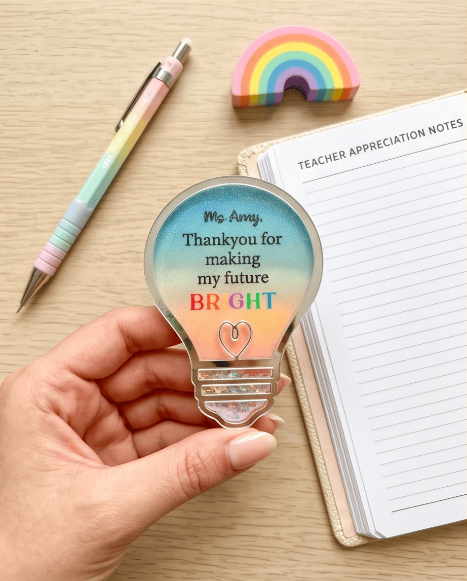 SFArtcreations Refrigerator Magnets Teacher Magnet - Bulb
