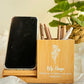 SFArtcreations Stationery 2024  Bamboo Pen Holder with 10W Wireless Charger