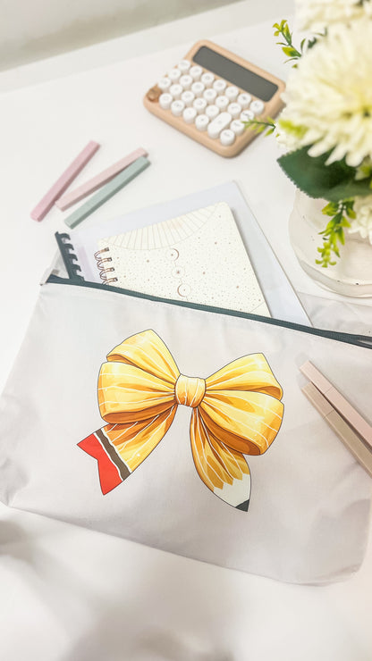 SFArtcreations  Stationery Bow 2024 - Personalized Document Folder Bag