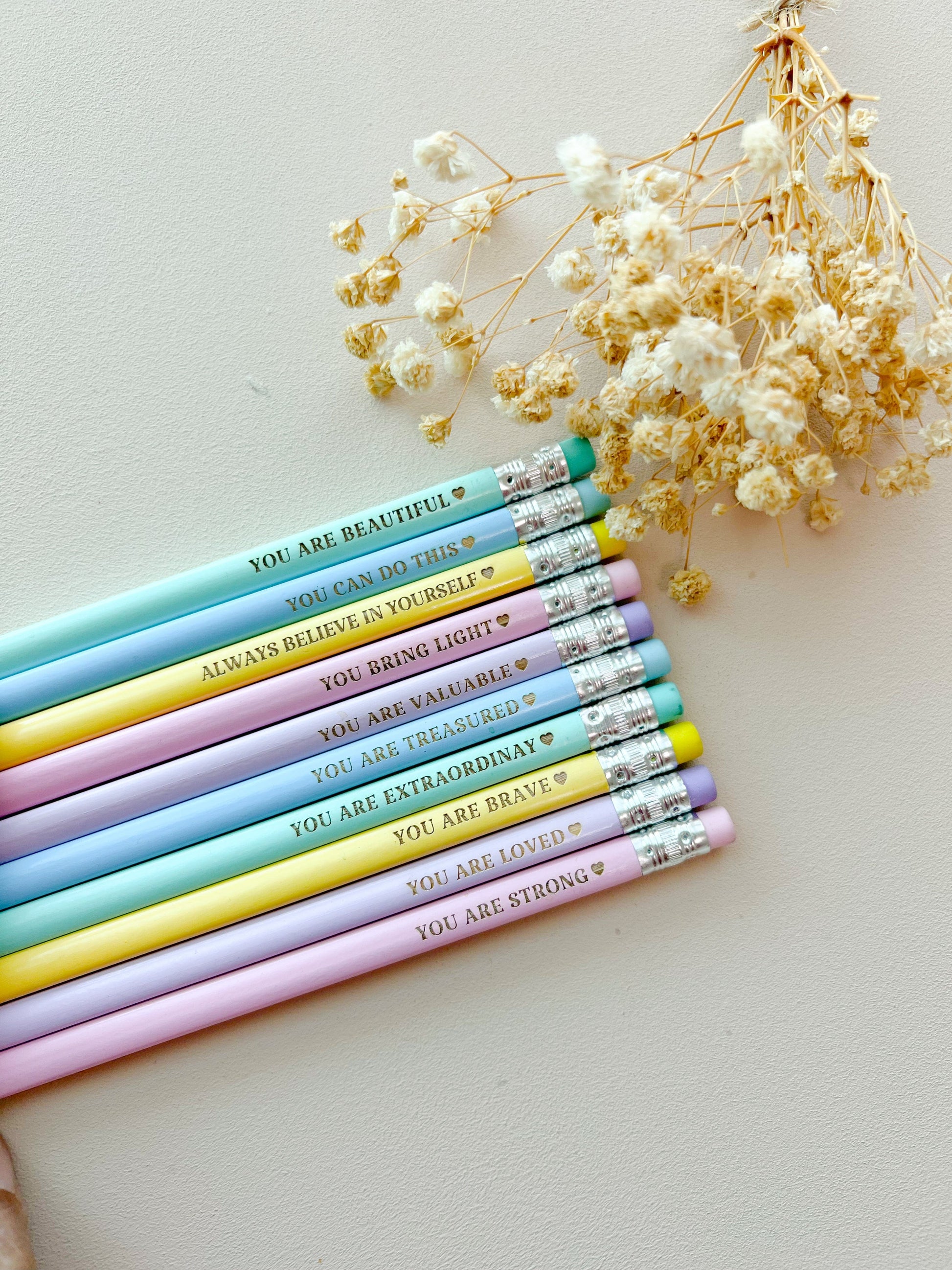 SFArtcreations Stationery 2024 Personalized Pencil Set