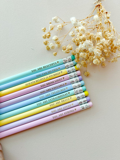 SFArtcreations Stationery 2024 Personalized Pencil Set