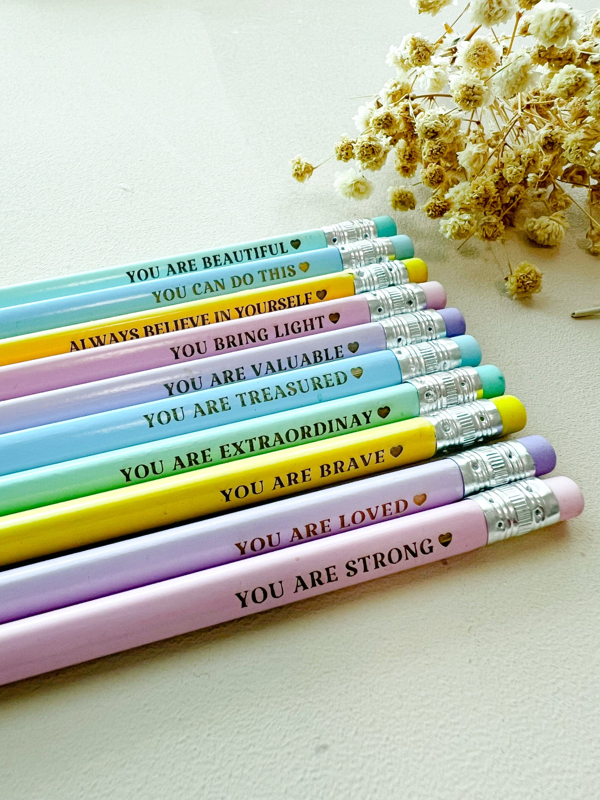 SFArtcreations Stationery 2024 Personalized Pencil Set