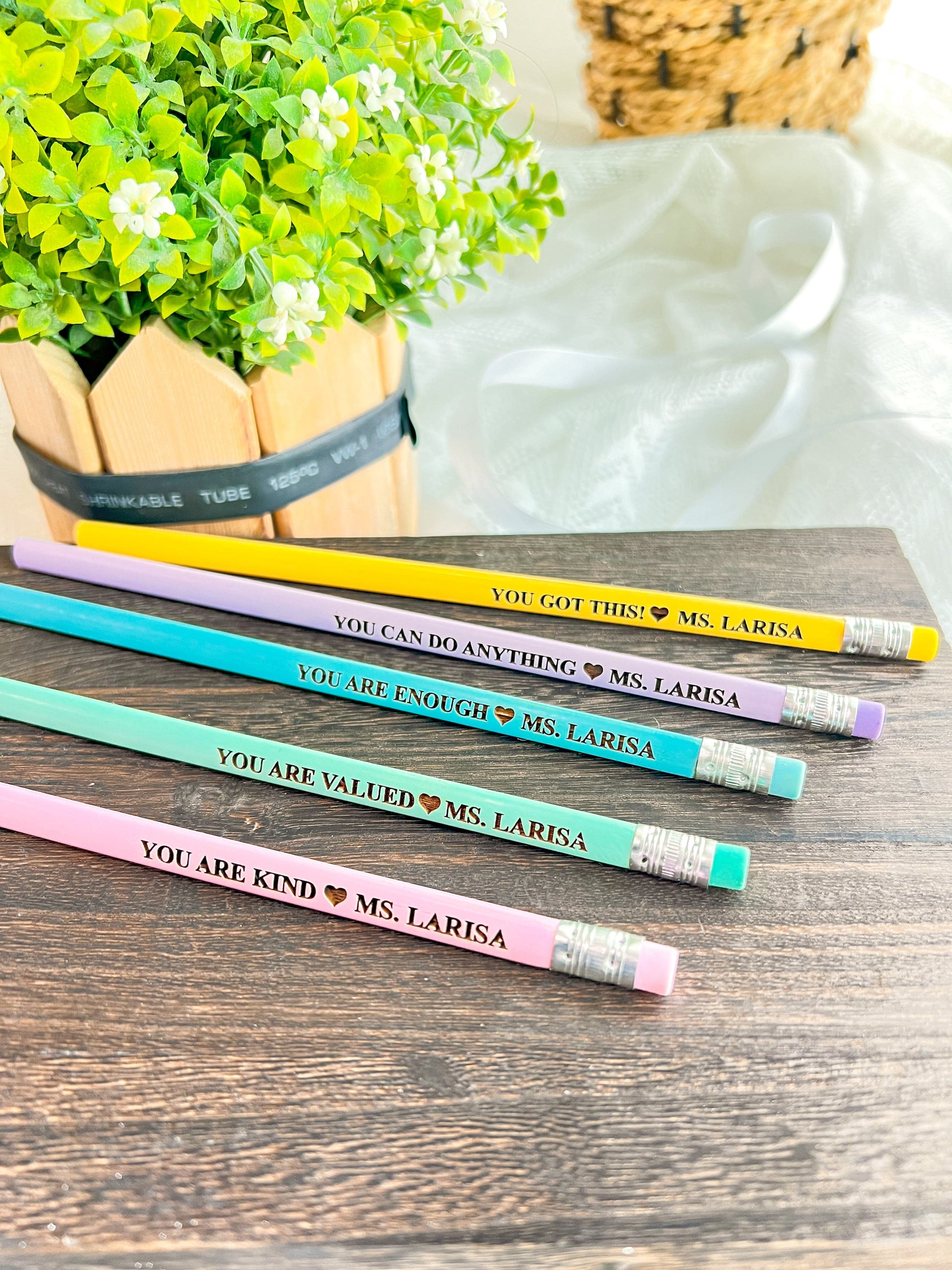 SFArtcreations  Stationery 2024 Personalized Pencil Set