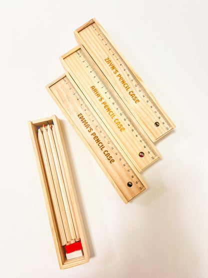 SFArtcreations Stationery Colored Pencils Set with Wooden Box
