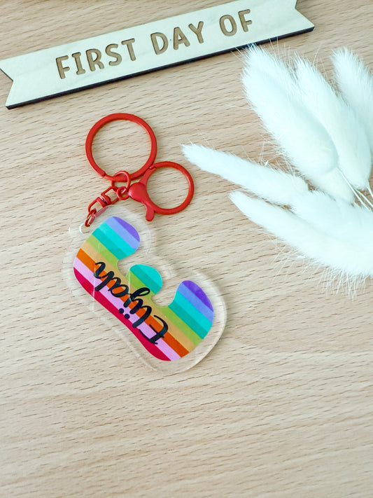 SFArtcreations Stationery Personalized Acrylic Bag tag/Key rings