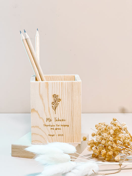 SFArtcreations Stationery Wooden Pen Holder