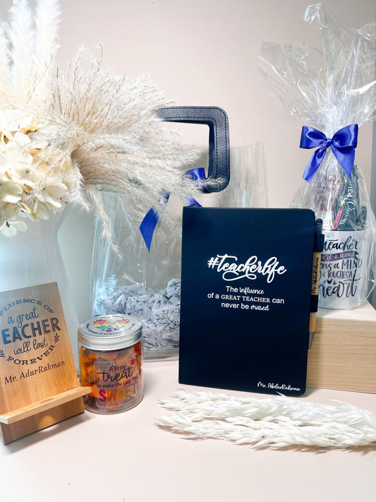 SFArtcreations teacher Gift Gift Hamper for him - Super Teacher
