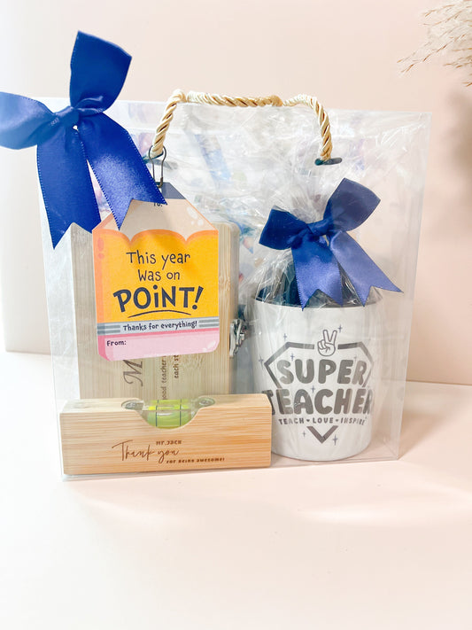 SFArtcreations teacher Gift Gift Hamper for him - Super Teacher