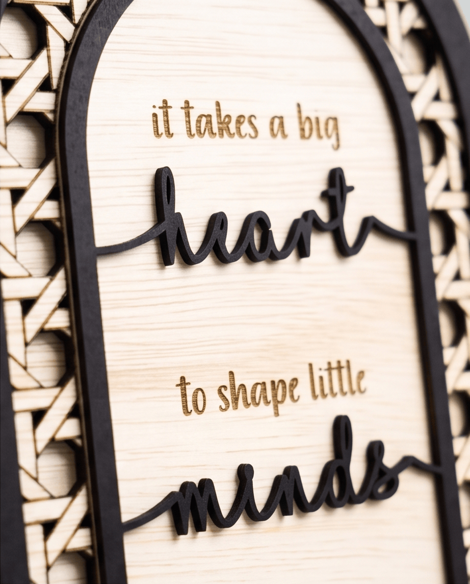 SFArtcreations teacher Gift Teacher's Gift - Rattan Arch (Heart & Mind)