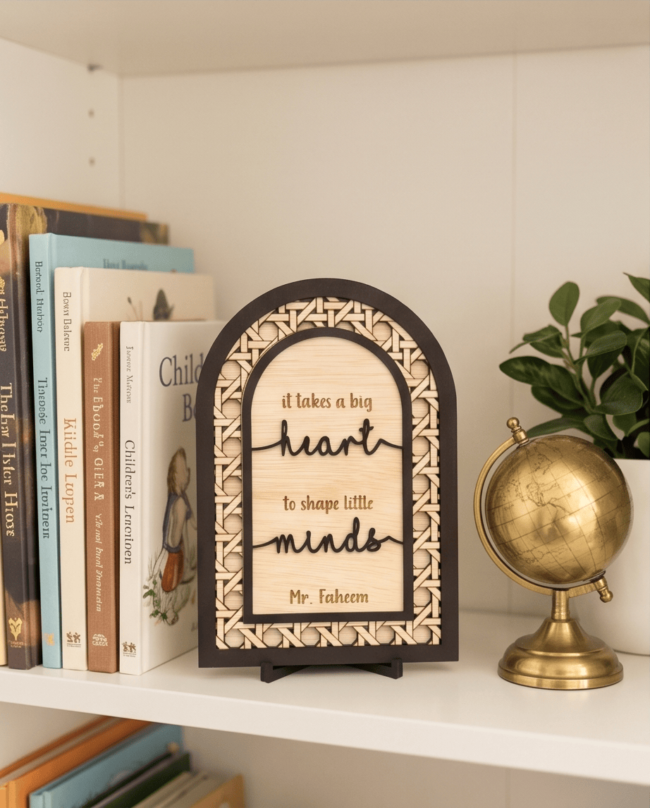 SFArtcreations teacher Gift Teacher's Gift - Rattan Arch (Heart & Mind)