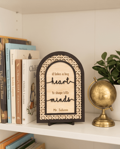 SFArtcreations teacher Gift Teacher's Gift - Rattan Arch (Heart & Mind)