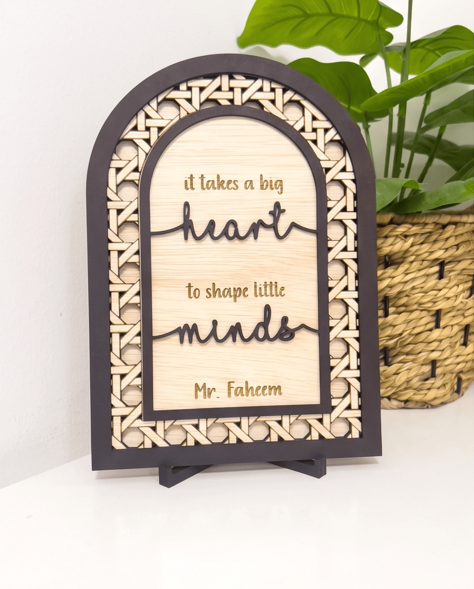 SFArtcreations teacher Gift Teacher's Gift - Rattan Arch (Heart & Mind)