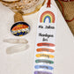 SFArtcreations Thankyou Teacher Personalize Acrylic Teacher Bookmark - Rainbow