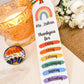 SFArtcreations Thankyou Teacher Personalize Acrylic Teacher Bookmark - Rainbow